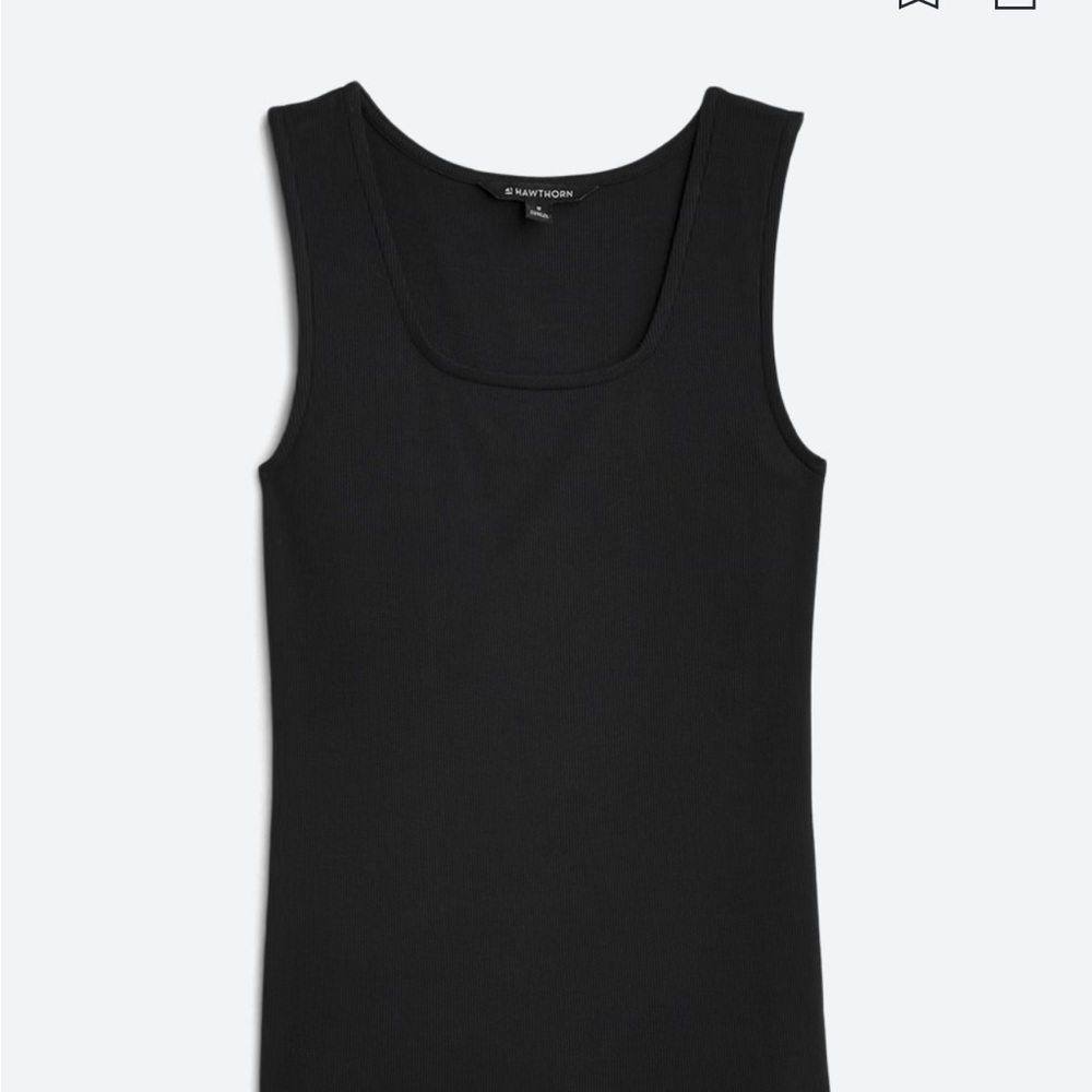 🧳 41 Hawthorn Kyle Square Neck Modal Fitted Rib Knit Tank 🫶 - Picture 7 of 12